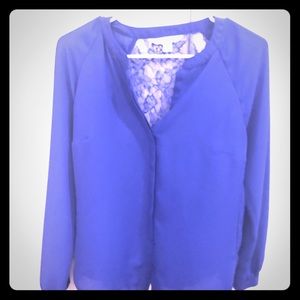 Lauren Conrad Blue Blouse